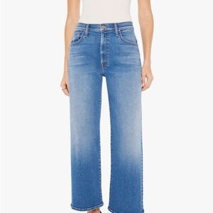 Mother denim loose straight leg ankle you can un cuff it!